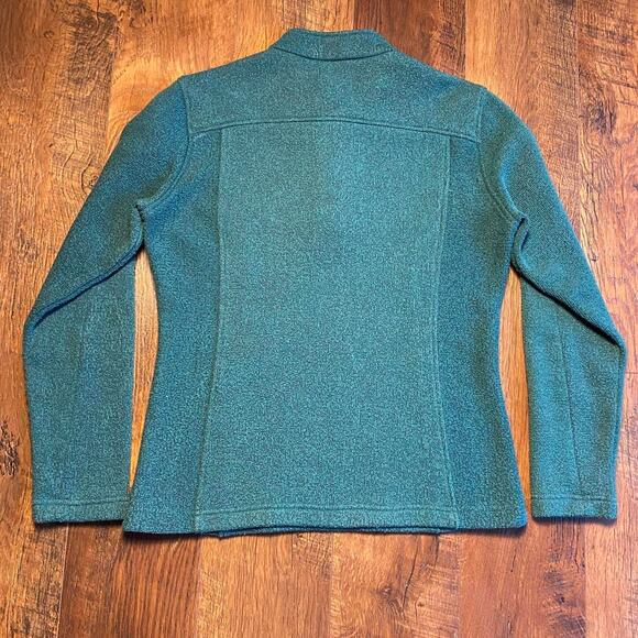 2008 Exofficio Teal Green 1/4 Button Up Pull Over Sweater - Picture 2 of 7
